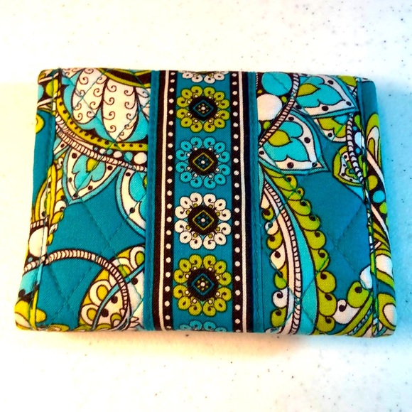 Vera Bradley Tri-Fold Wallet in Peacock - Picture 9 of 9